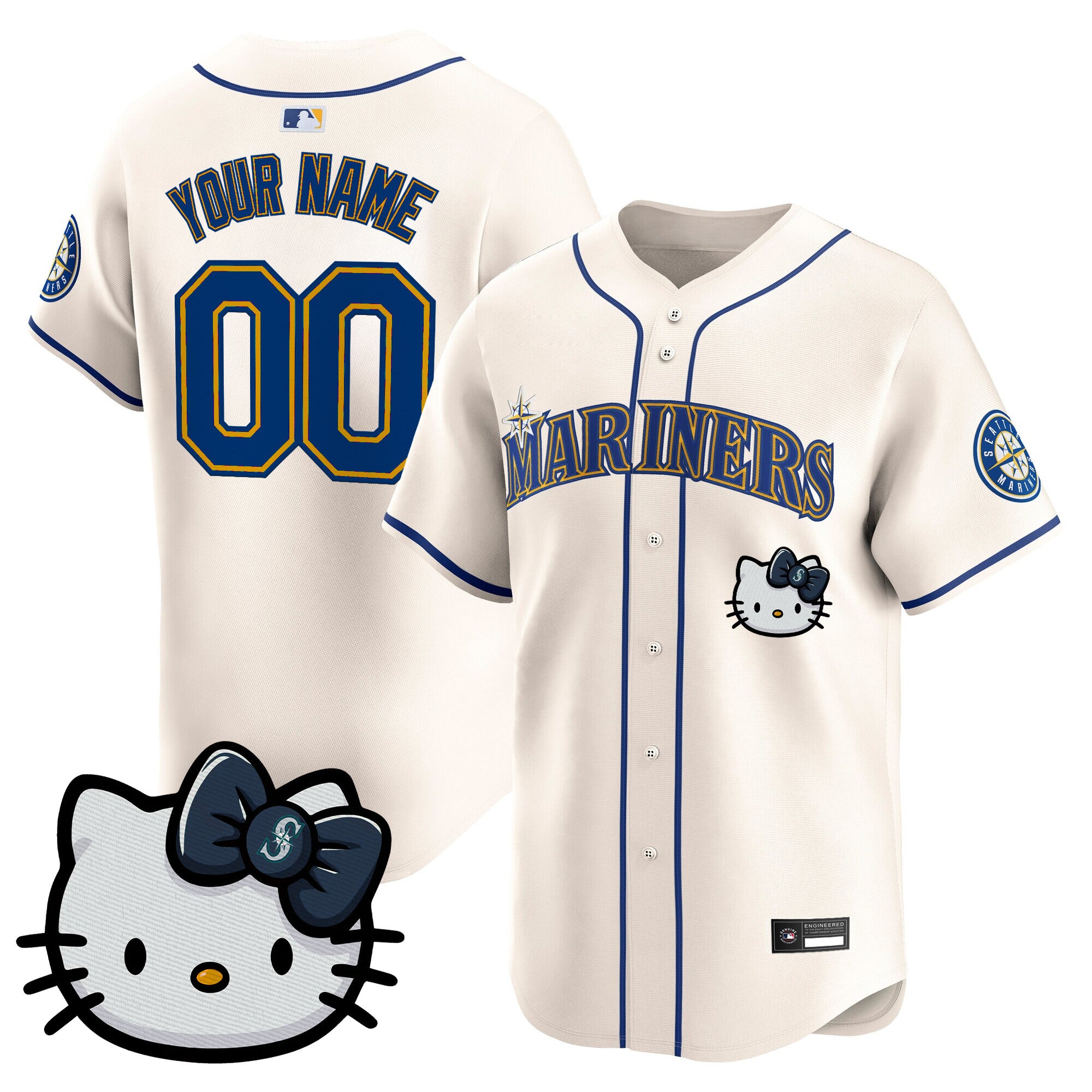 Seattle Mariners Hello Kitty Vapor Premier Limited Custom Jersey – All Stitched