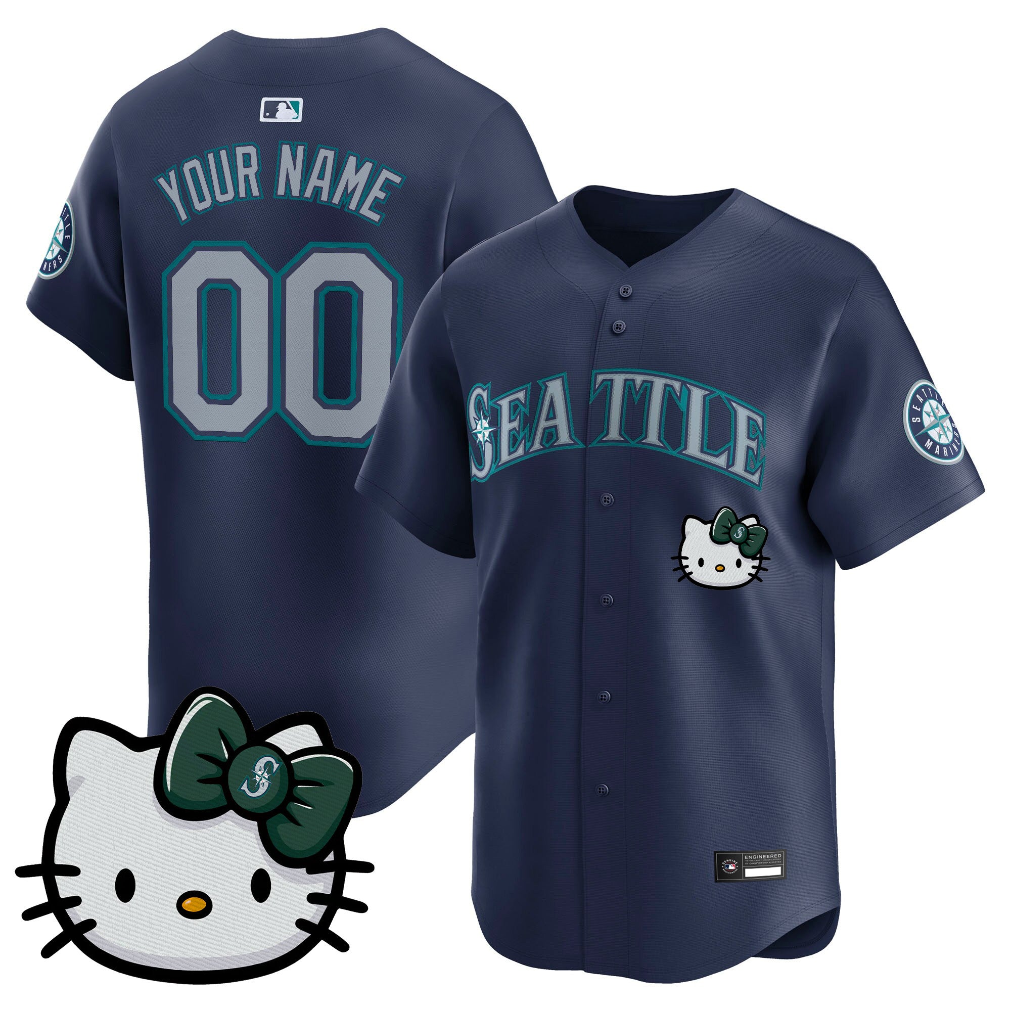 Seattle Mariners Hello Kitty Vapor Premier Limited Custom Jersey – All Stitched