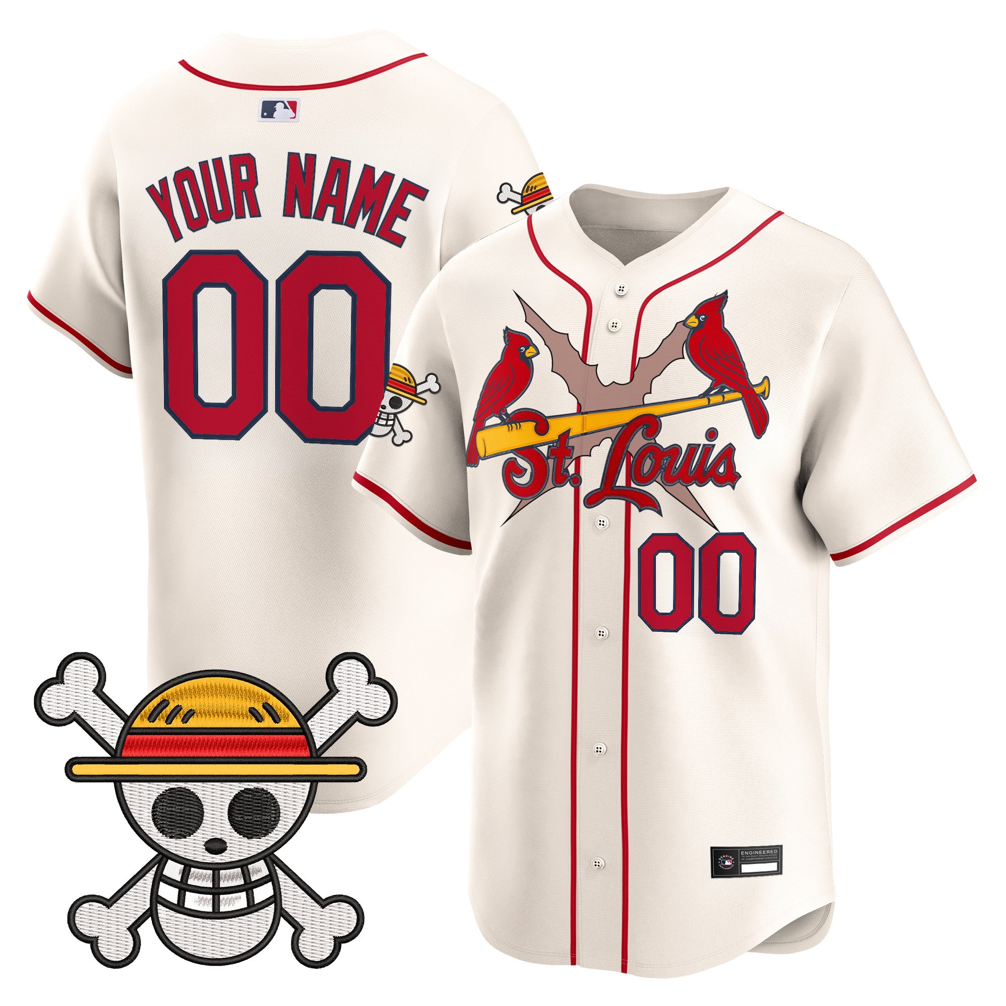 St. Louis Cardinals x One Piece Vapor Premier Limited Custom Jersey - Stitched
