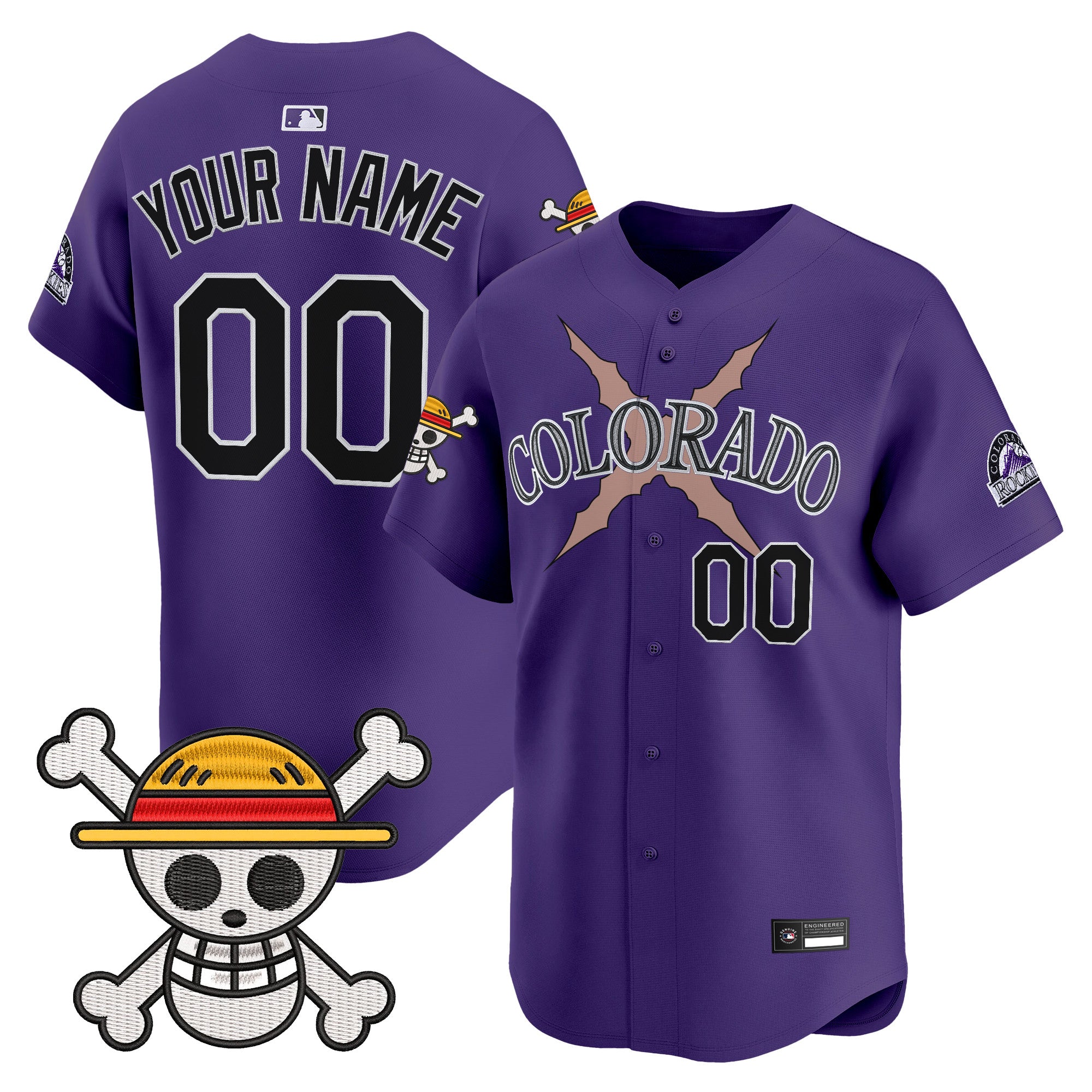 Colorado Rockies x One Piece Vapor Premier Limited Custom Jersey - Stitched