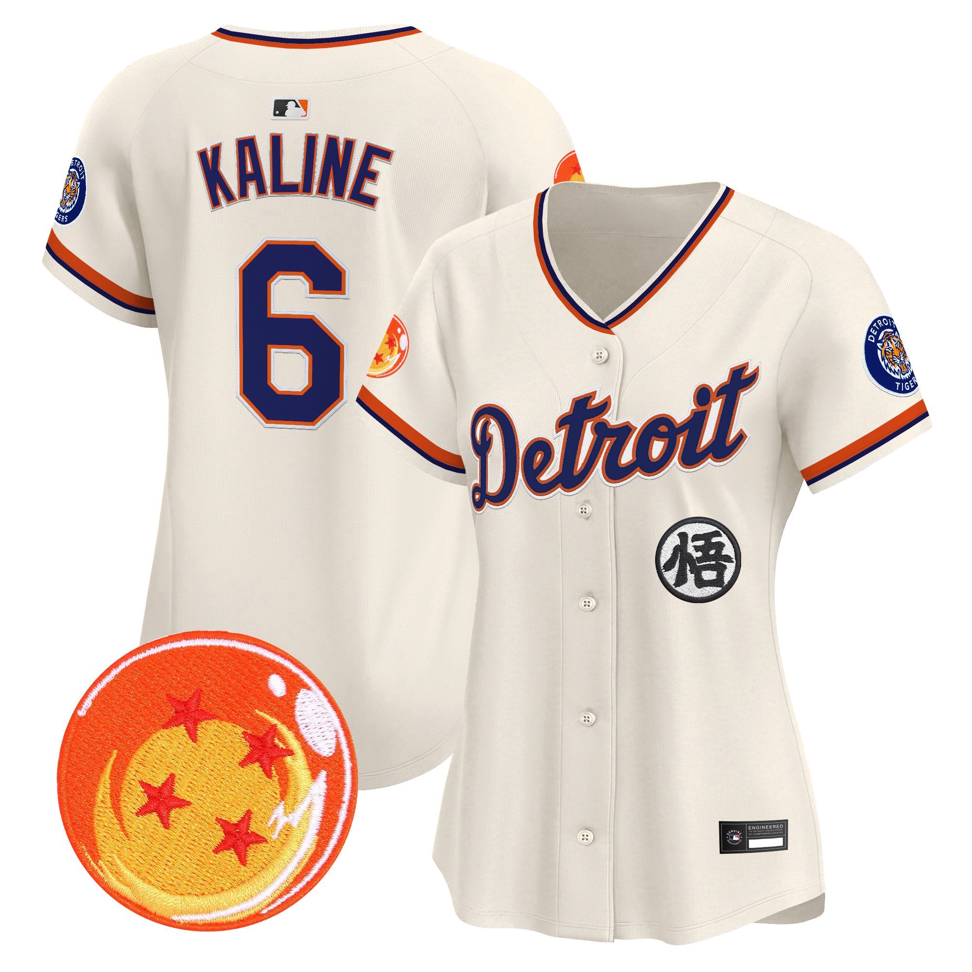 Women's Detroit Tigers x Dragon Ball Vapor Premier Limited Jersey - All Stitched