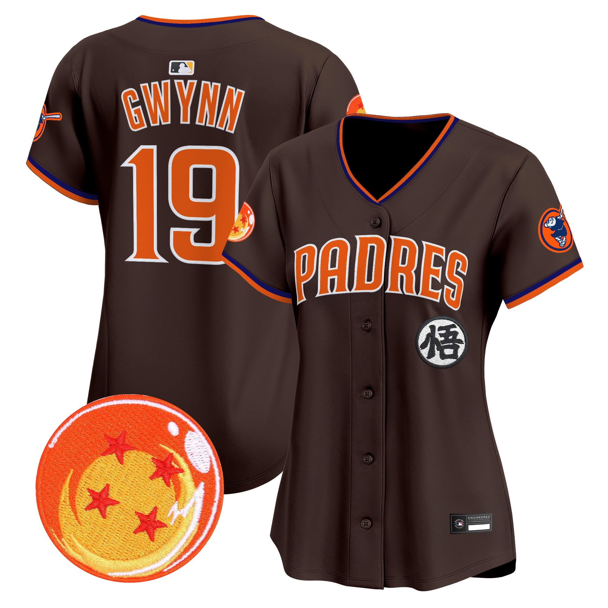 Women's Padres x Dragon Ball Vapor Premier Limited Jersey - All Stitched