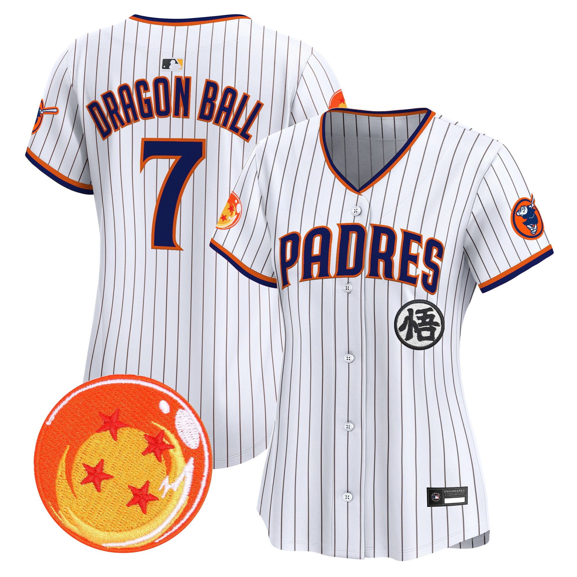 Women's Padres x Dragon Ball Vapor Premier Limited Jersey - All Stitched