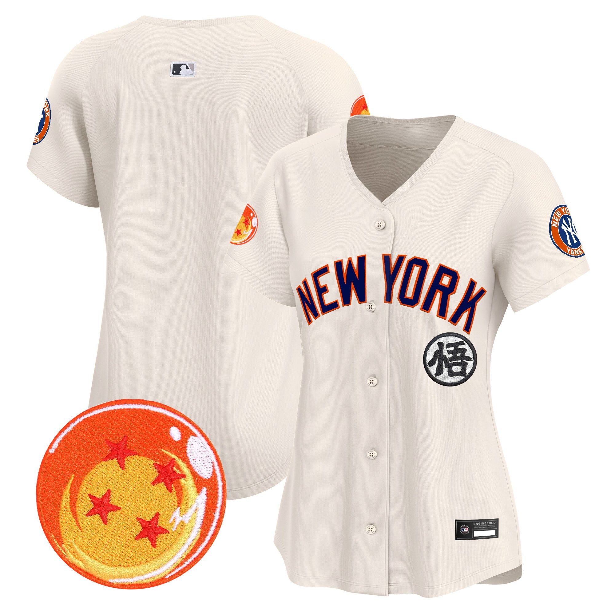 Women's New York Yankees x Dragon Ball Vapor Premier Limited Jersey - All Stitched