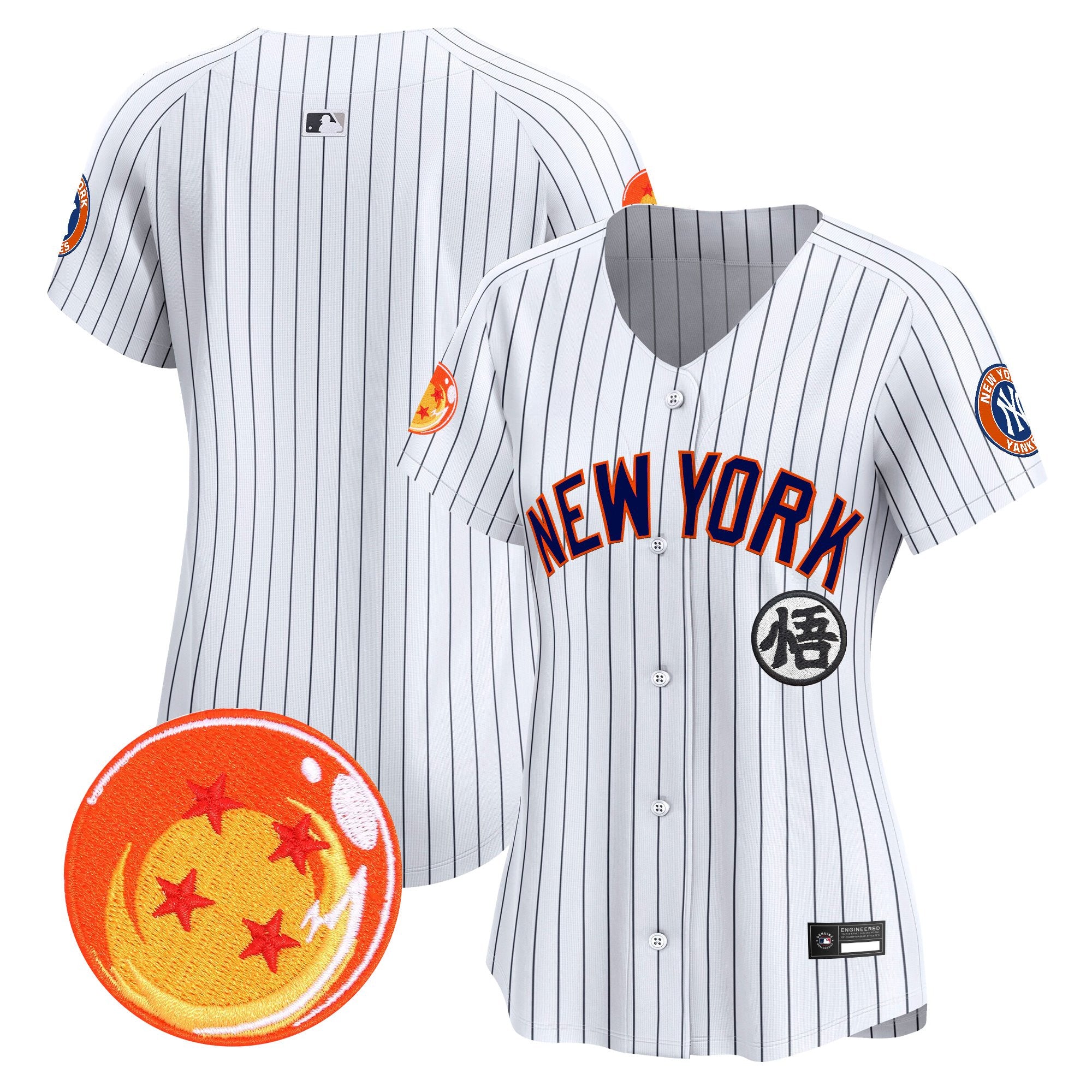 Women's New York Yankees x Dragon Ball Vapor Premier Limited Jersey - All Stitched