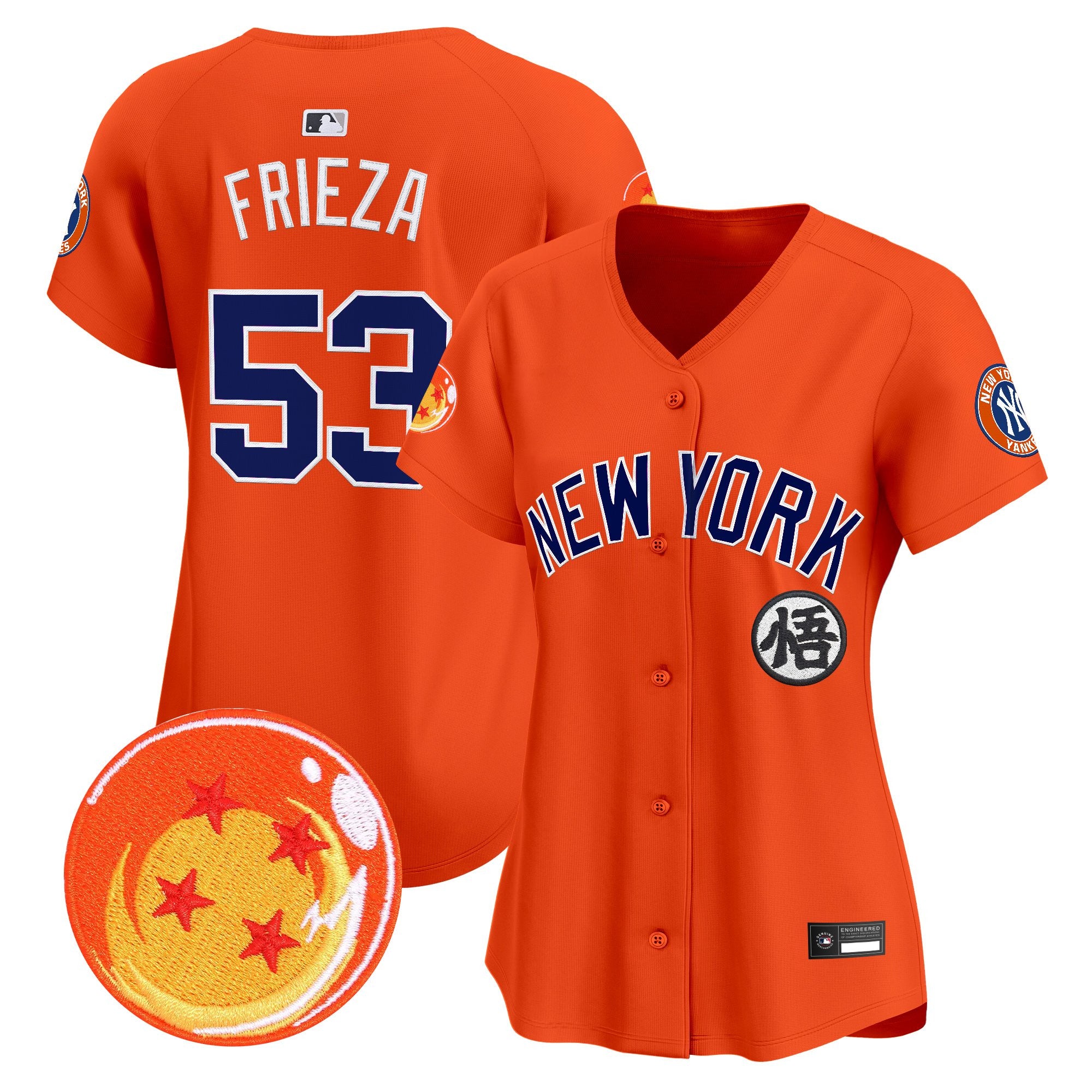 Women's New York Yankees x Dragon Ball Vapor Premier Limited Jersey - All Stitched