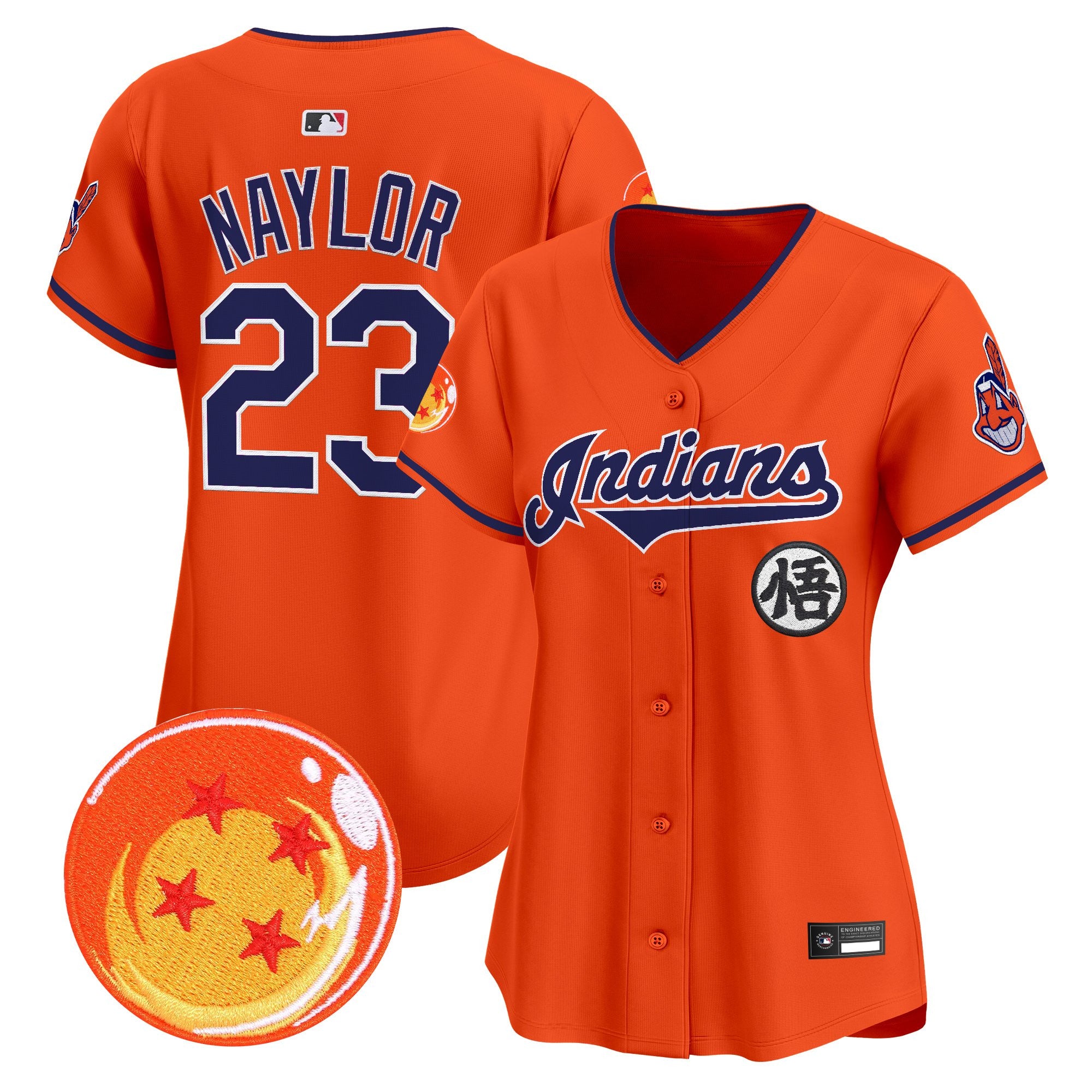 Women's Cleveland Indians x Dragon Ball Vapor Premier Limited Jersey - All Stitched
