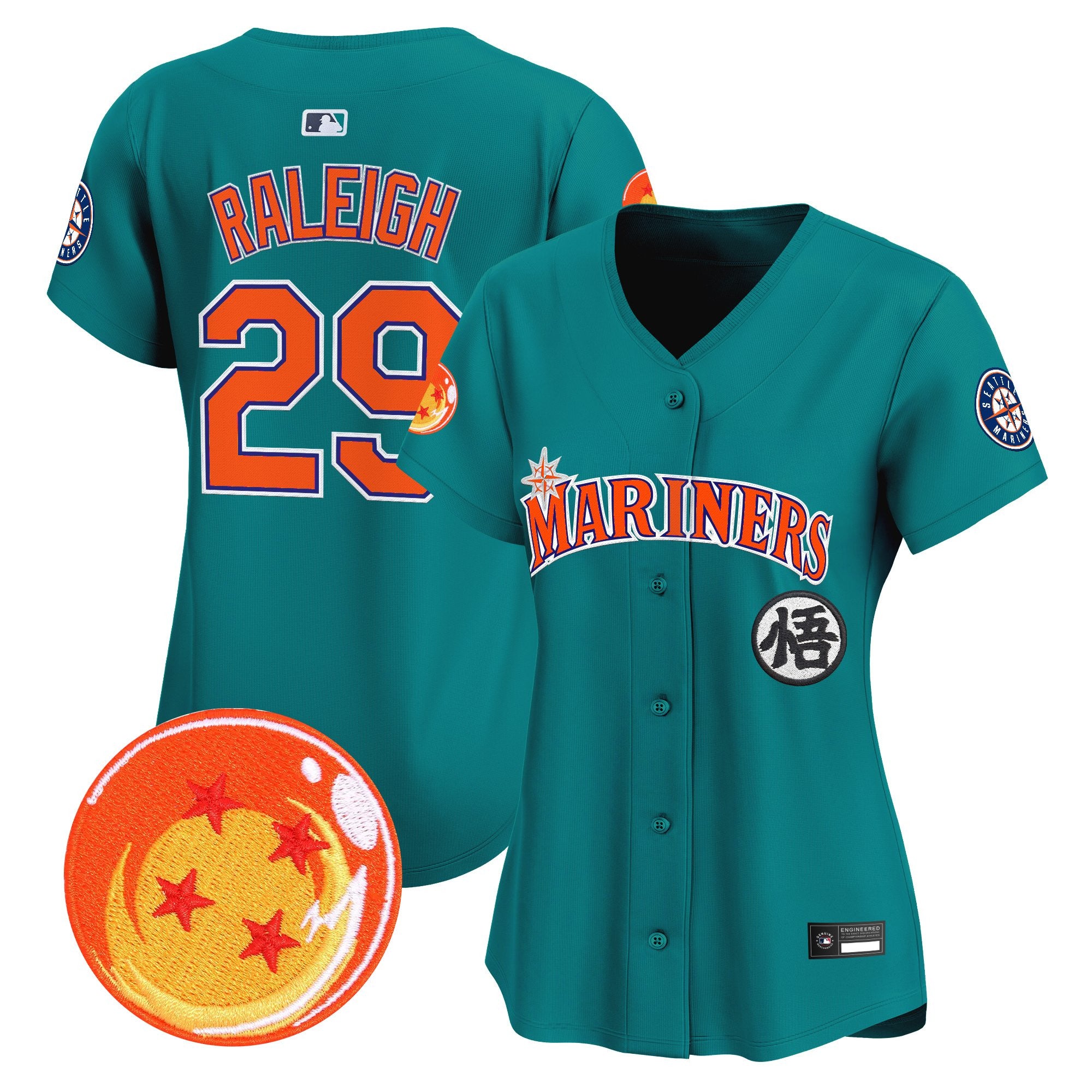 Women's Seattle Mariners x Dragon Ball Vapor Premier Limited Jersey - All Stitched