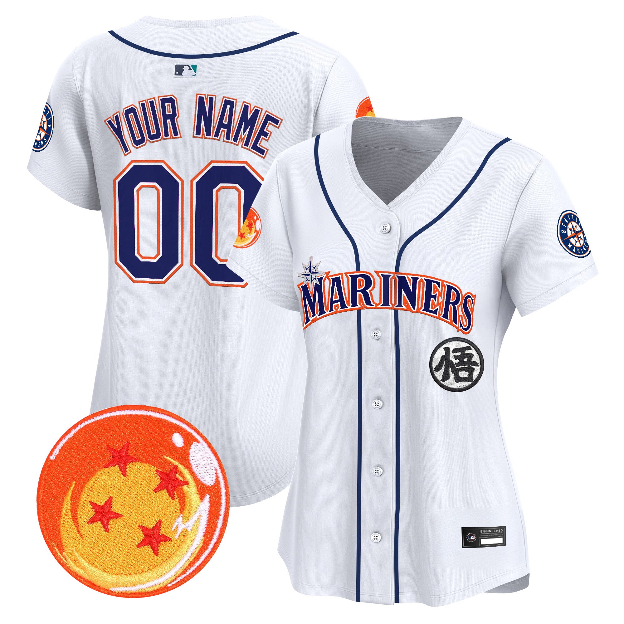 Seattle Mariners x Dragon Ball Vapor Premier Limited Custom Jersey - All Stitched
