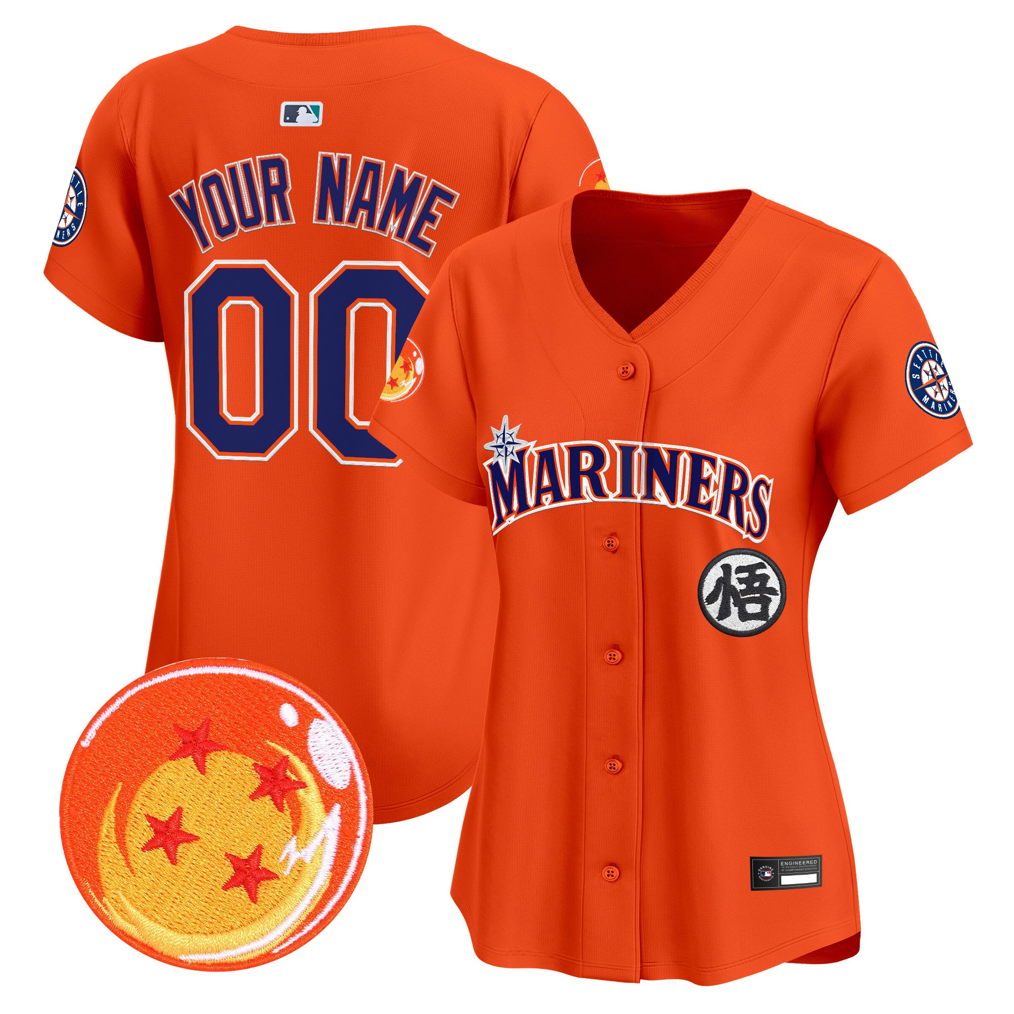 Seattle Mariners x Dragon Ball Vapor Premier Limited Custom Jersey - All Stitched