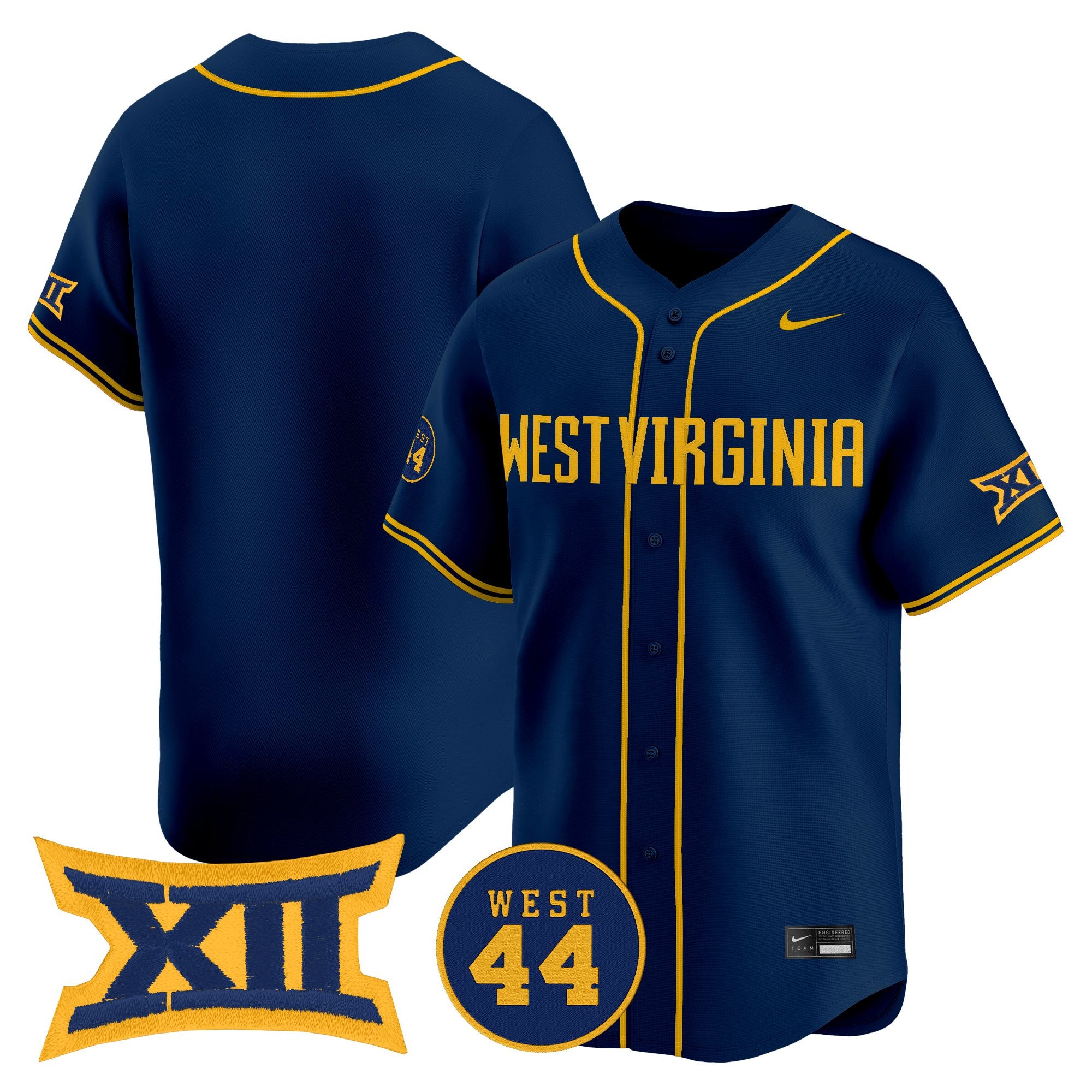 Men's West Virginia Mountaineers 2026 Vapor Premier Limited Jersey - All Stitched