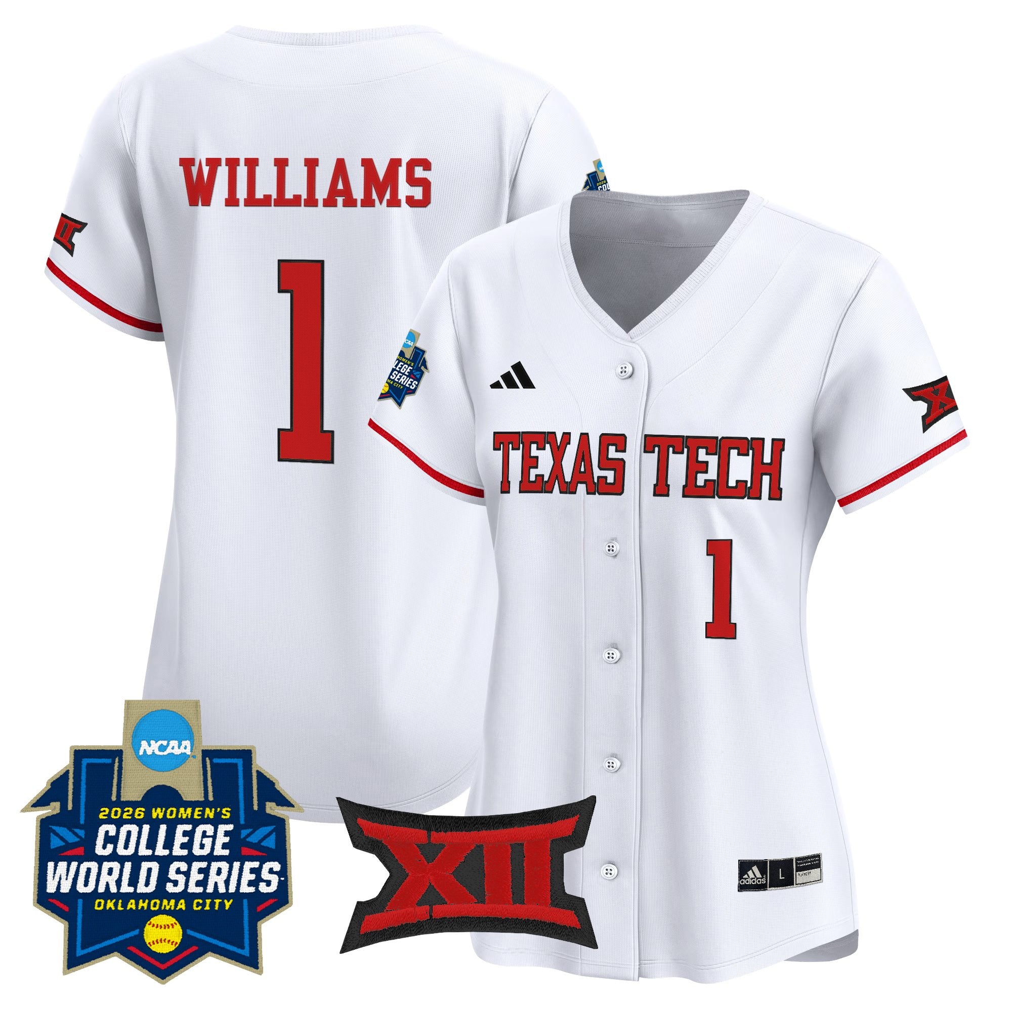 Women's Texas Tech Red Raiders Softball 2026 World Series (WCWS) Vapor Premier Limited Jersey - All Stitched