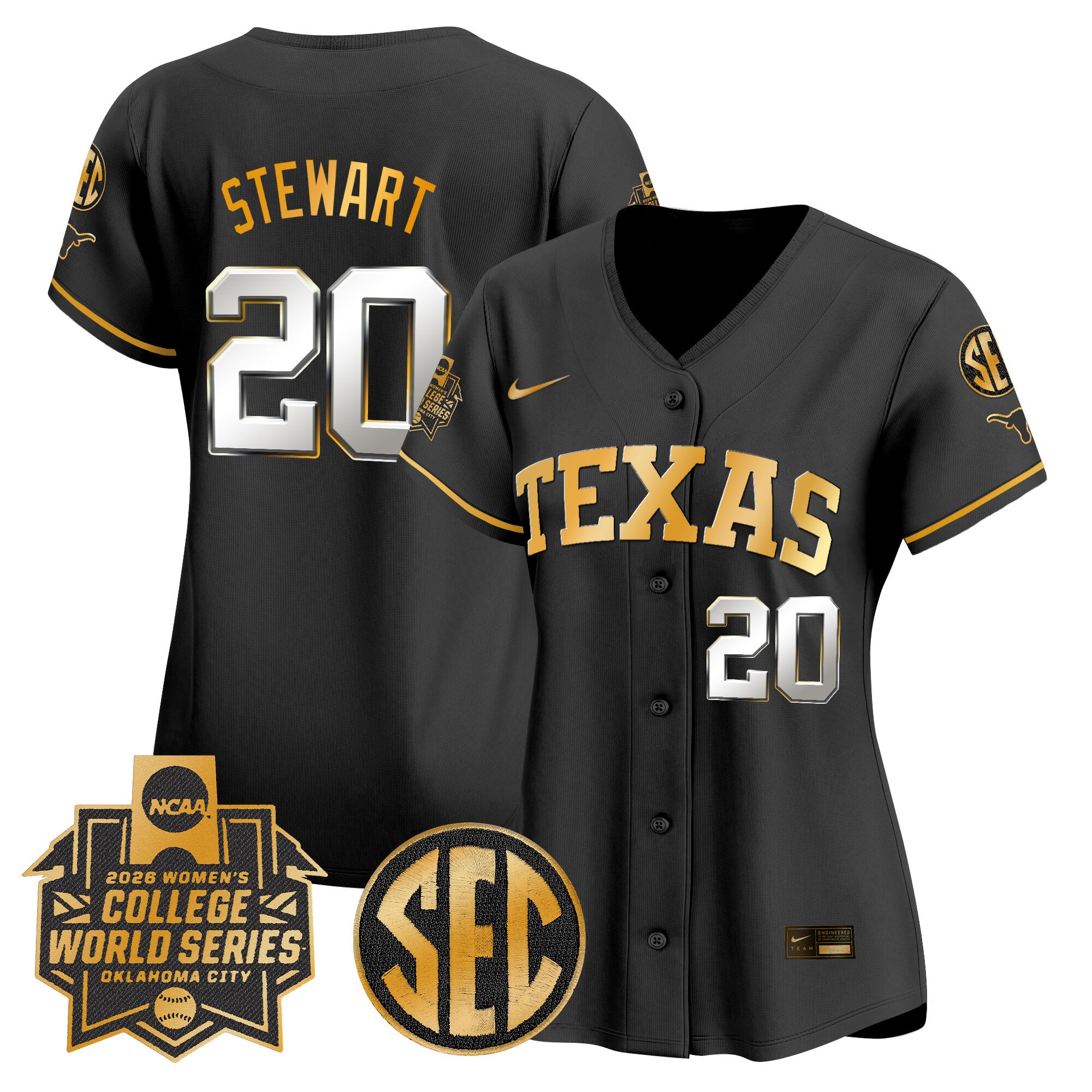 Women's Texas Longhorns Softball 2026 World Series (WCWS) Vapor Premier Limited Jersey - All Stitched