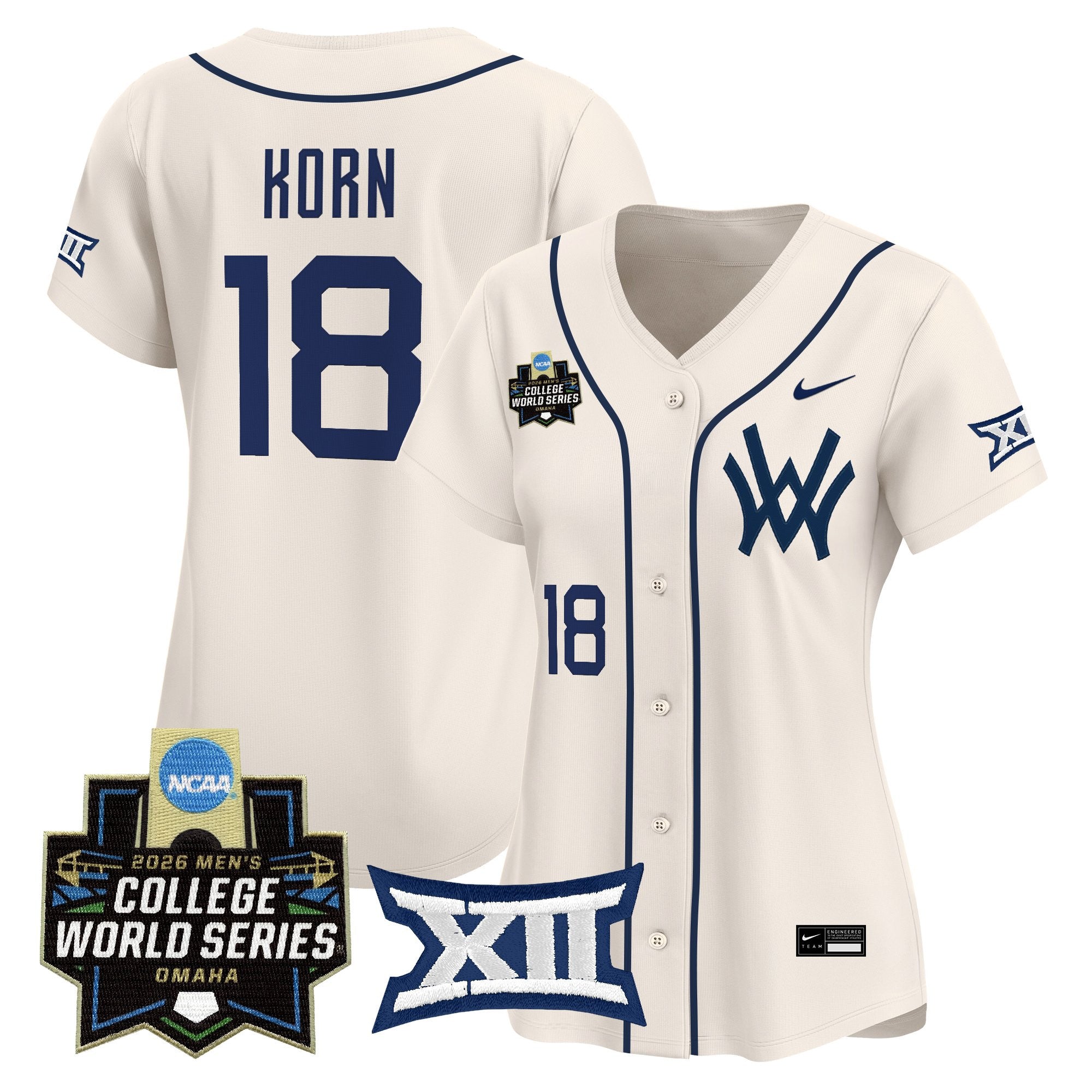 Women's West Virginia Mountaineers 2026 World Series Patch Vapor Premier Limited Jersey - All Stitched
