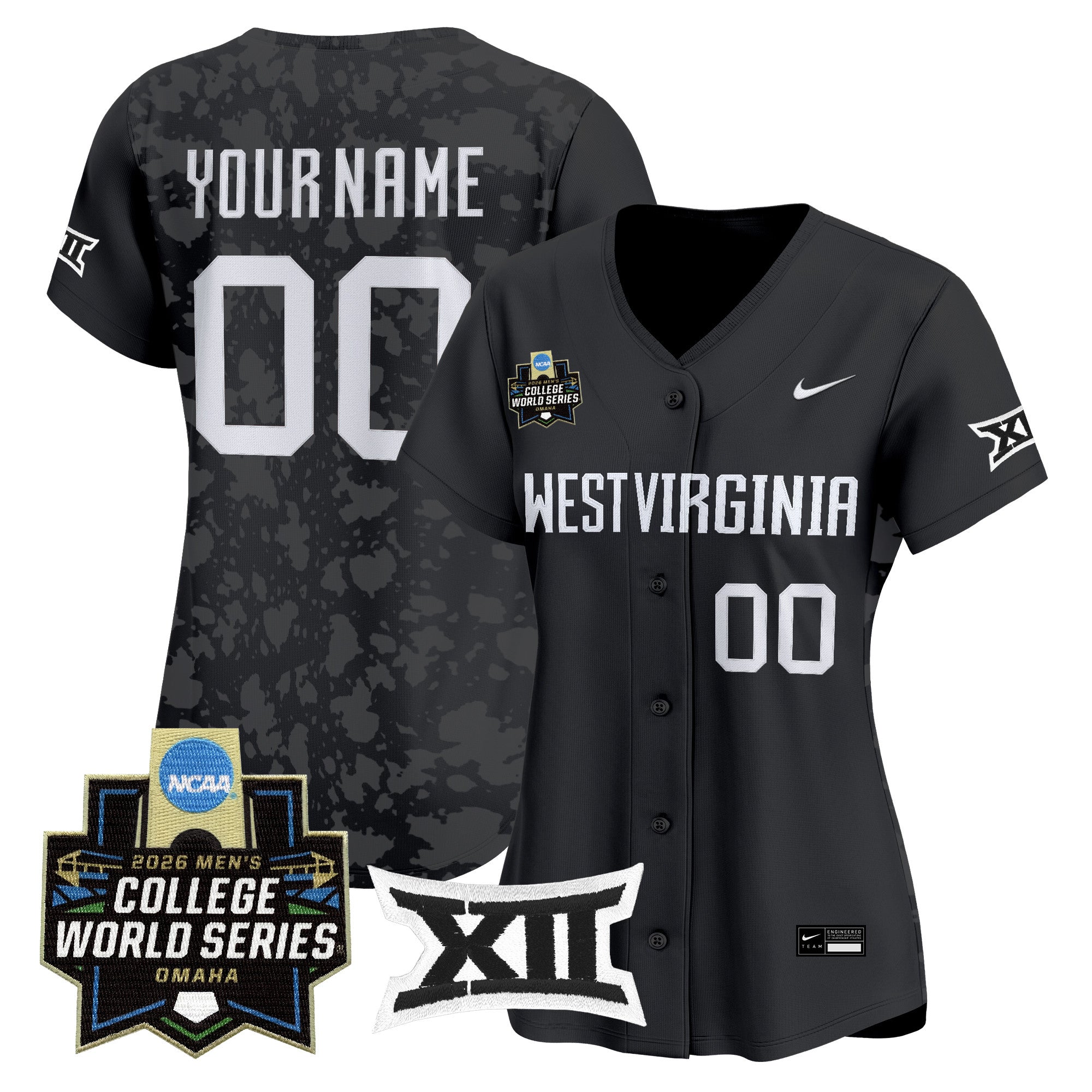 West Virginia Mountaineers 2026 World Series Patch Vapor Premier Limited Custom Jersey - All Stitched