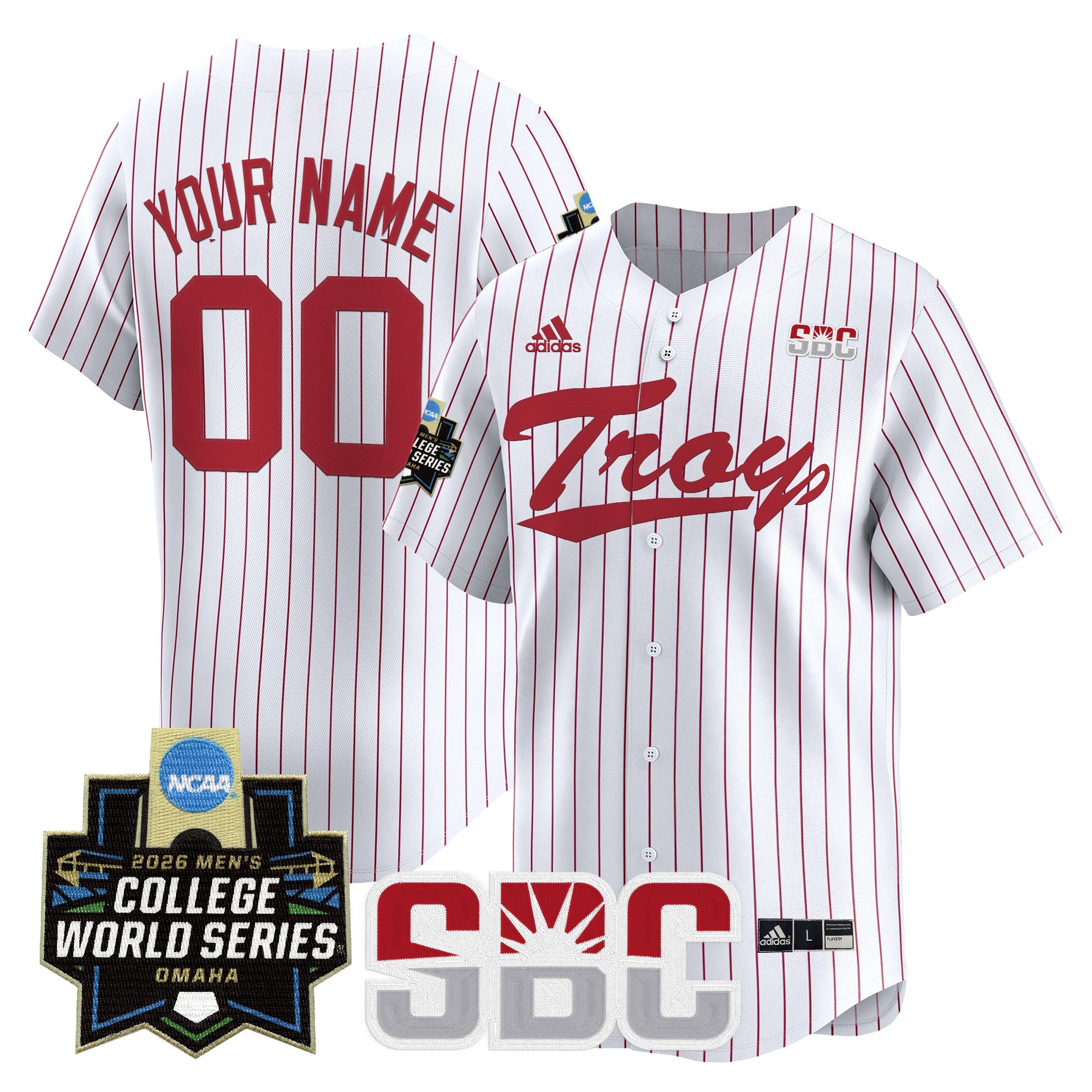 Troy Trojans 2026 World Series Vapor Premier Limited Custom Jersey - All Stitched