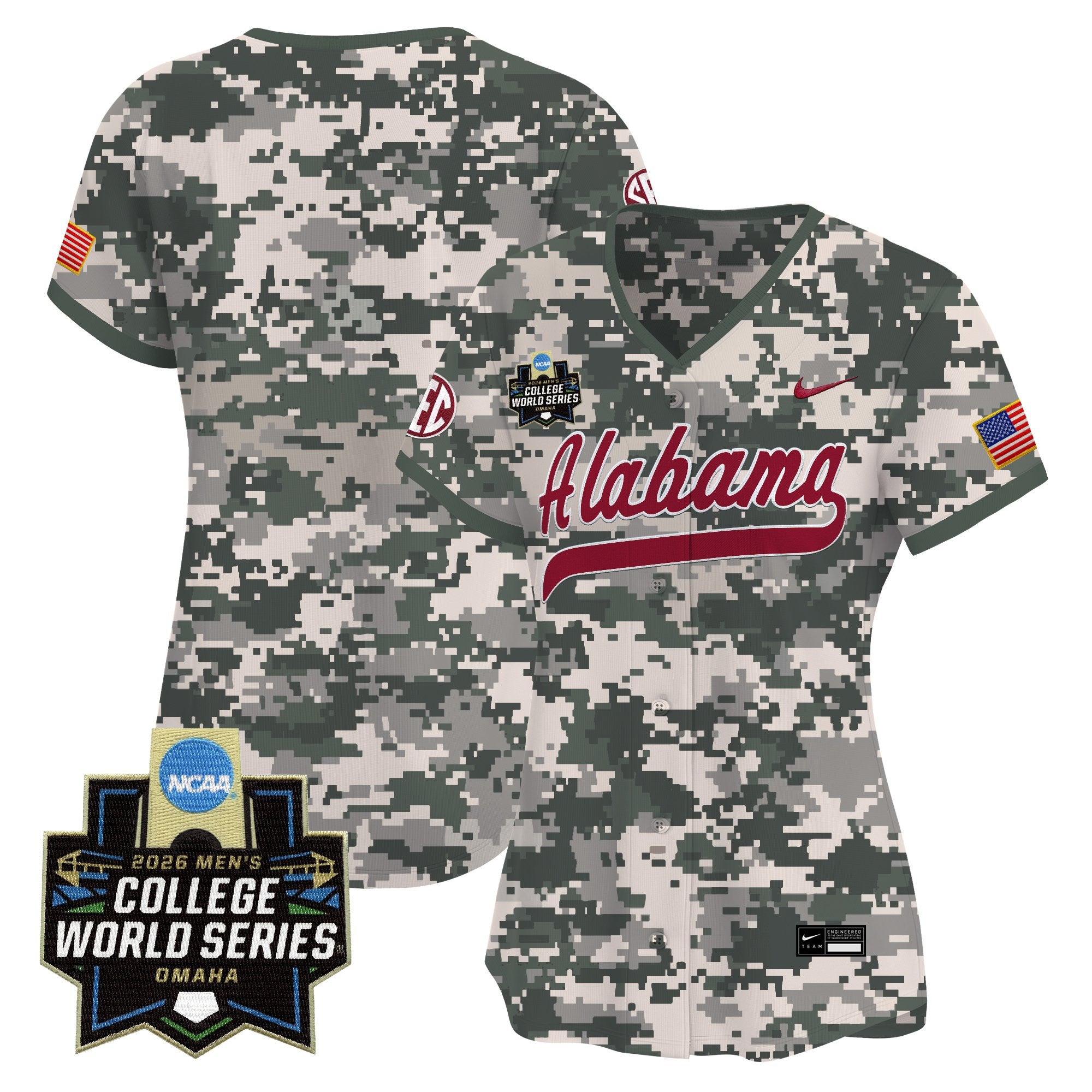 Women's Alabama Crimson Tide 2026 World Series Vapor Premier Limited Jersey - All Stitched