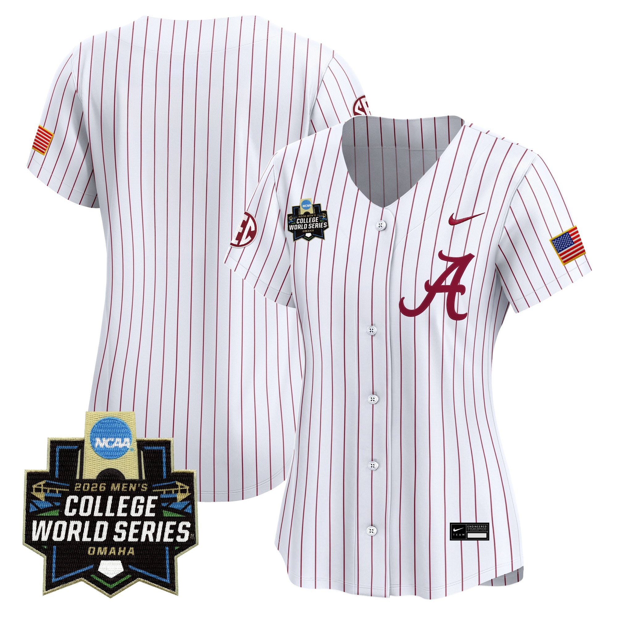 Women's Alabama Crimson Tide 2026 World Series Vapor Premier Limited Jersey - All Stitched