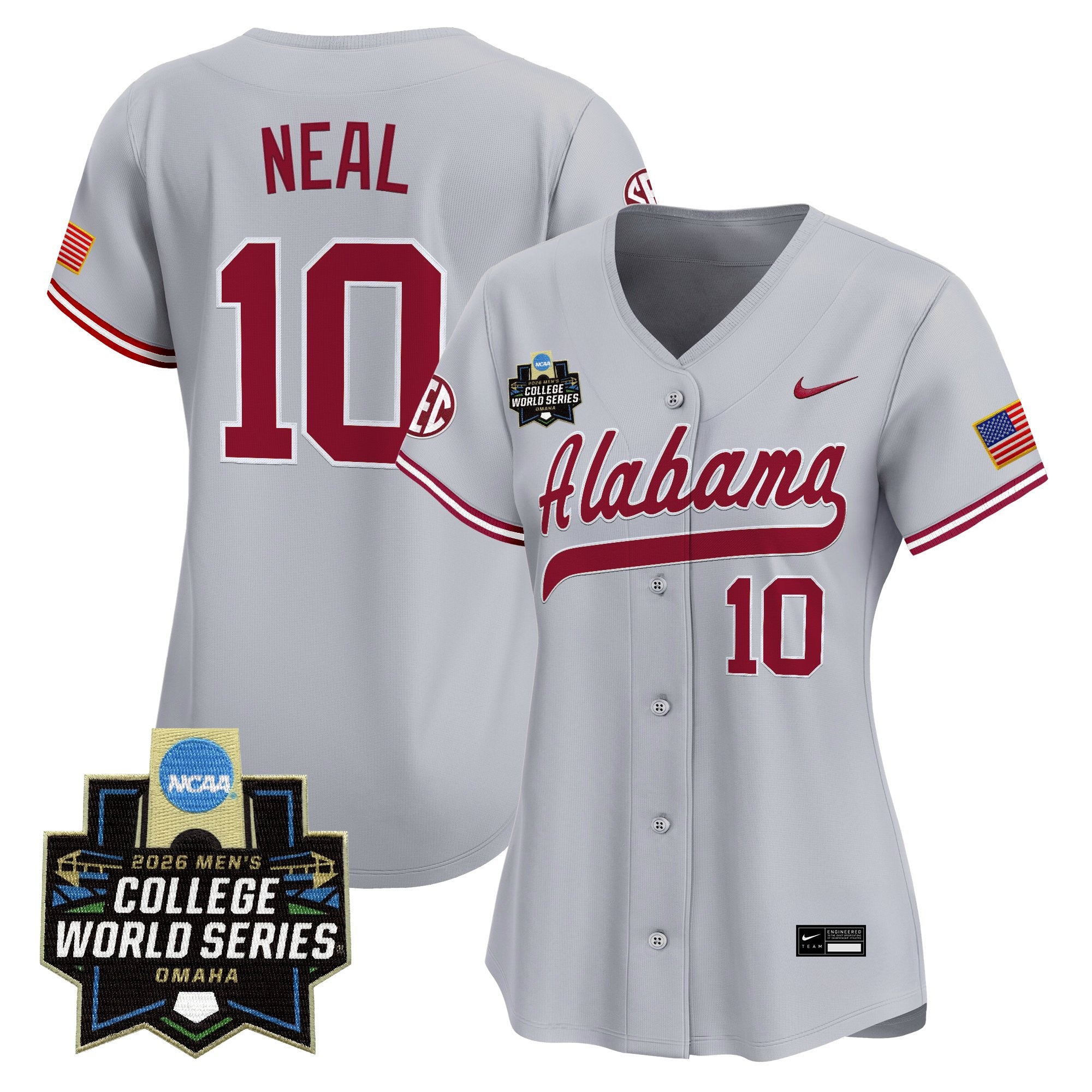 Women's Alabama Crimson Tide 2026 World Series Vapor Premier Limited Jersey - All Stitched
