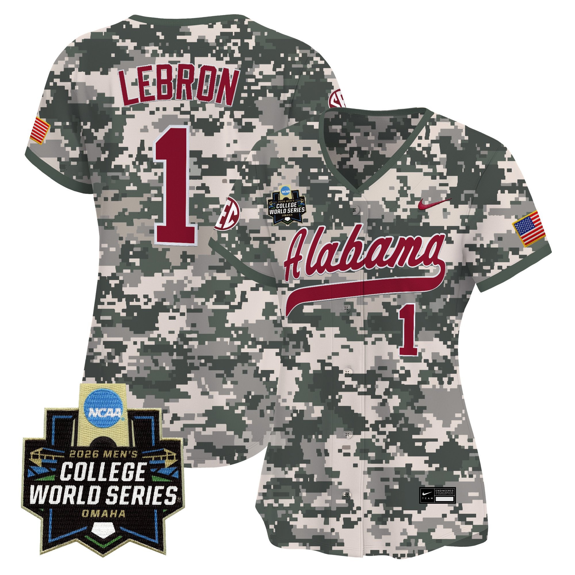Women's Alabama Crimson Tide 2026 World Series Vapor Premier Limited Jersey - All Stitched