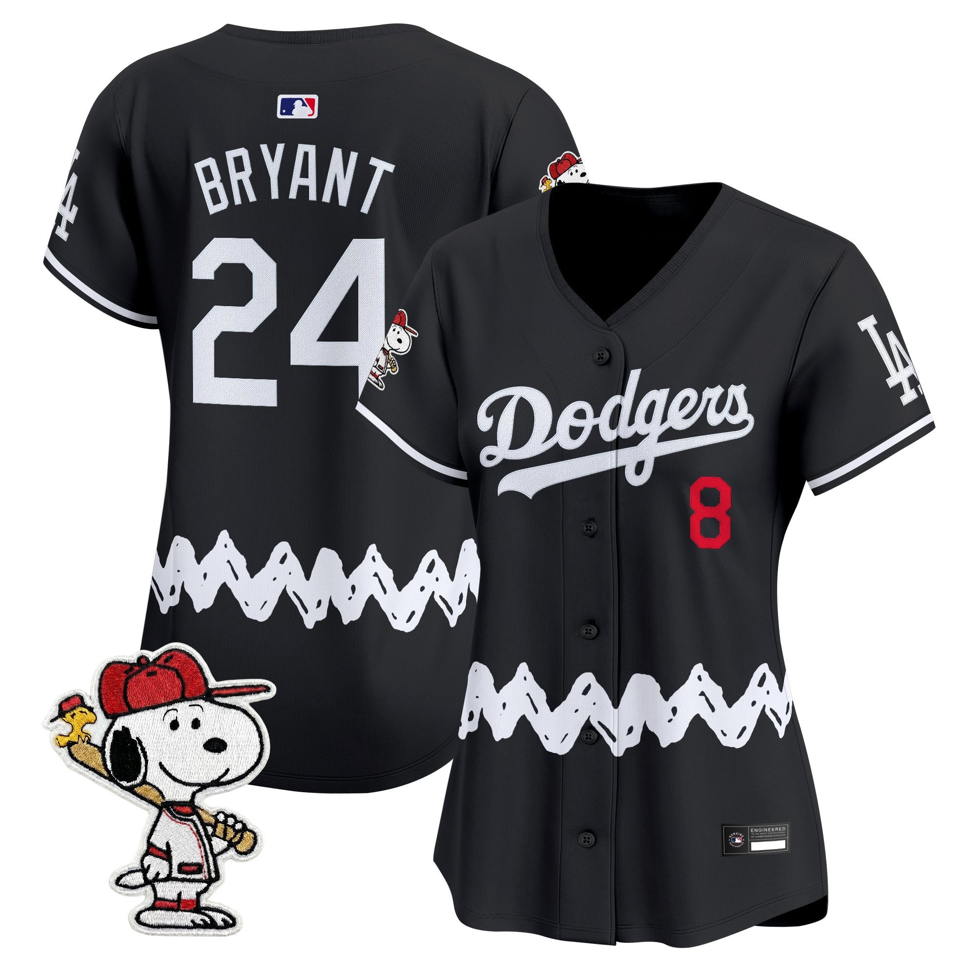 Women's Los Angeles Dodgers x Peanuts Vapor Premier Limited Jersey - Stitched