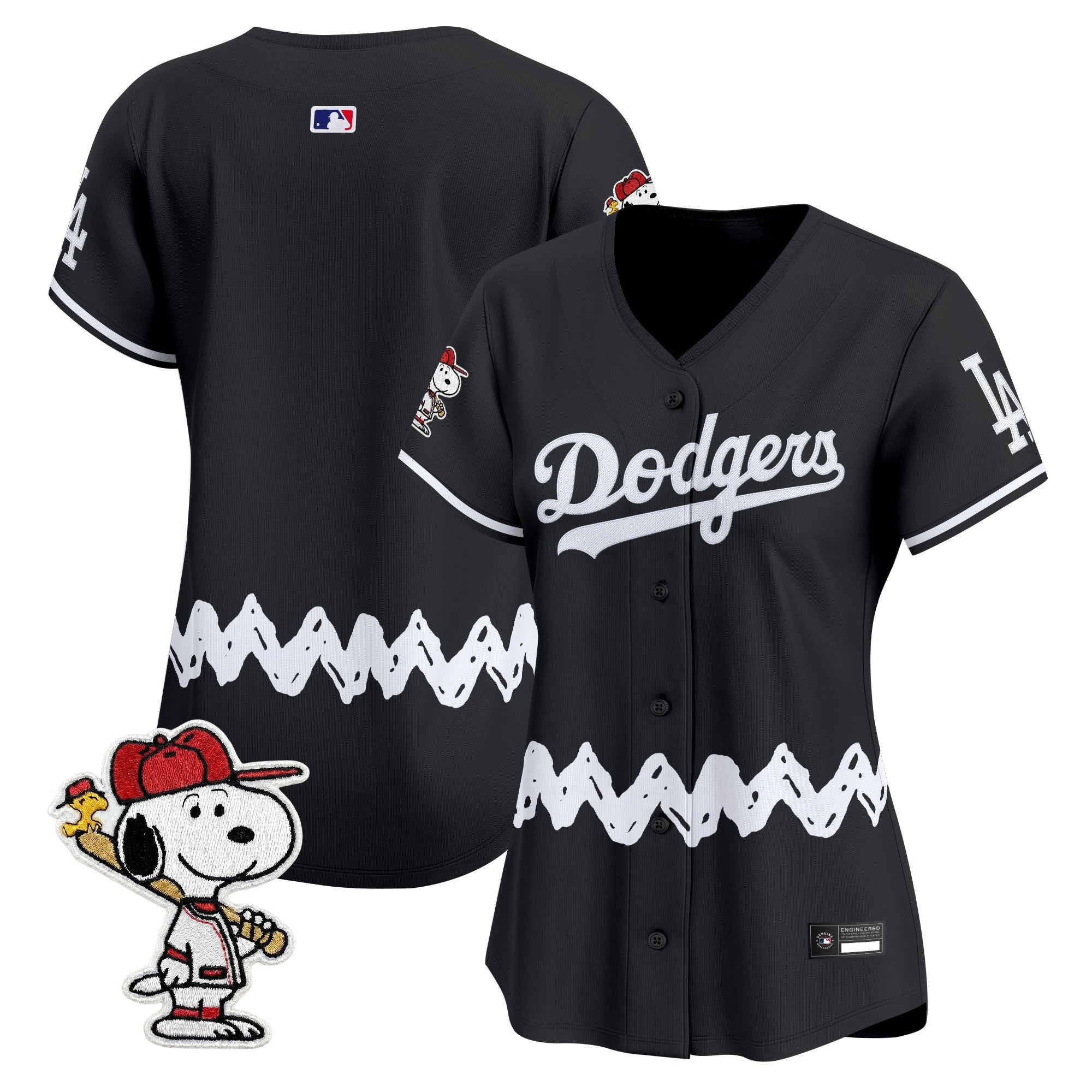 Women's Los Angeles Dodgers x Peanuts Vapor Premier Limited Jersey - Stitched