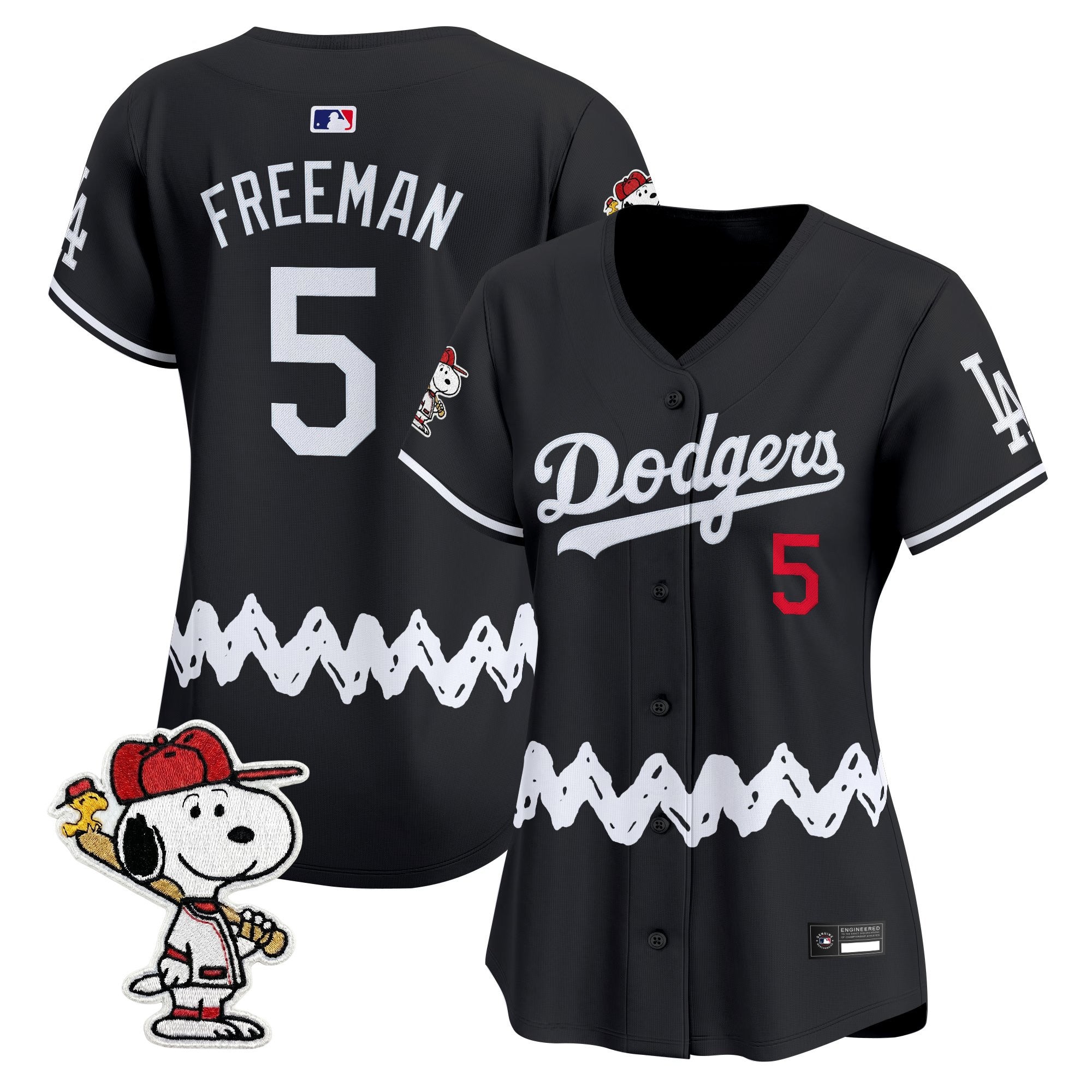 Women's Los Angeles Dodgers x Peanuts Vapor Premier Limited Jersey - Stitched