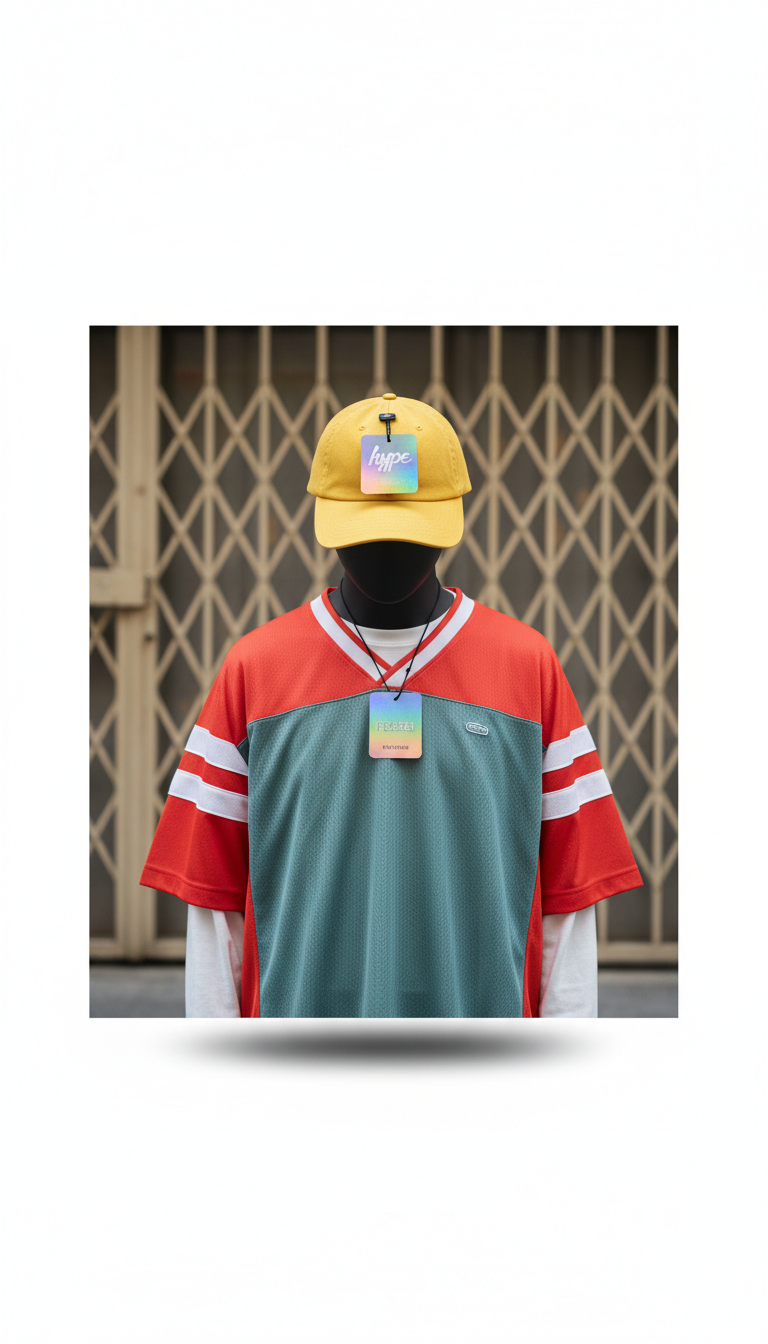 Street Mesh Snapback With Custom Hangtag