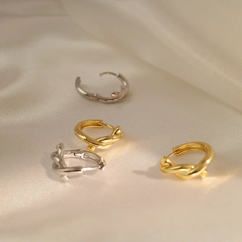 New 925 Sterling Silver Earrings Charming Minimalist Style Earrings Party Gift Women Fine Jewelry